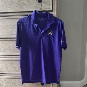 Columbia Purple Polo with ECU Logo